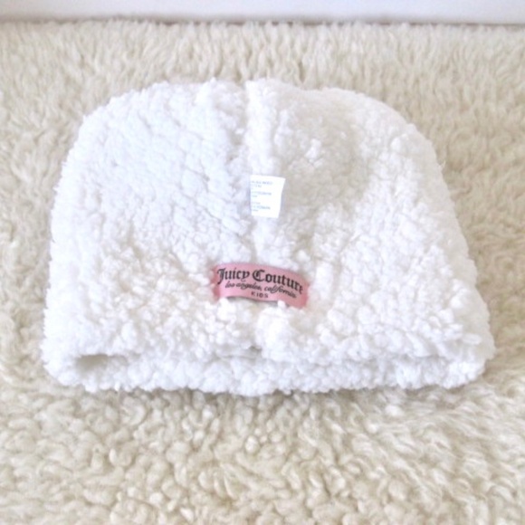 Juicy Couture Kids Sherpa Fleece Beanie Hat - Picture 6 of 8